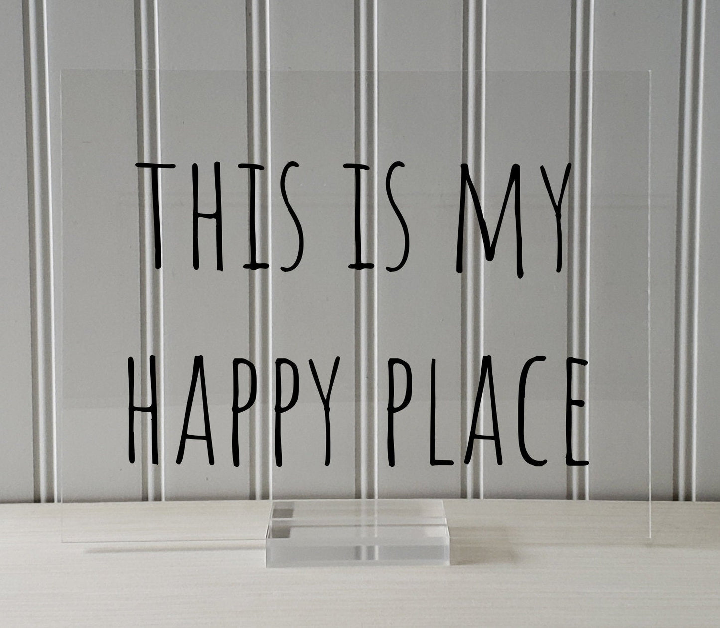This is my Happy Place - Floating Quote - Happiness Motivation Inspiration Fun Sign Funny - Home Decor - Sign for my House - Favorite Place