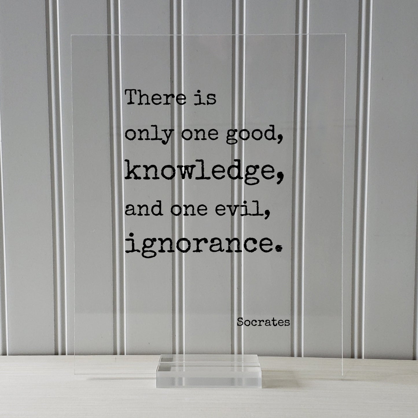 Socrates - There is only one good, knowledge, and one evil, ignorance - Philosophy Teacher Academic Educator Instructor Tutor Coach Gift