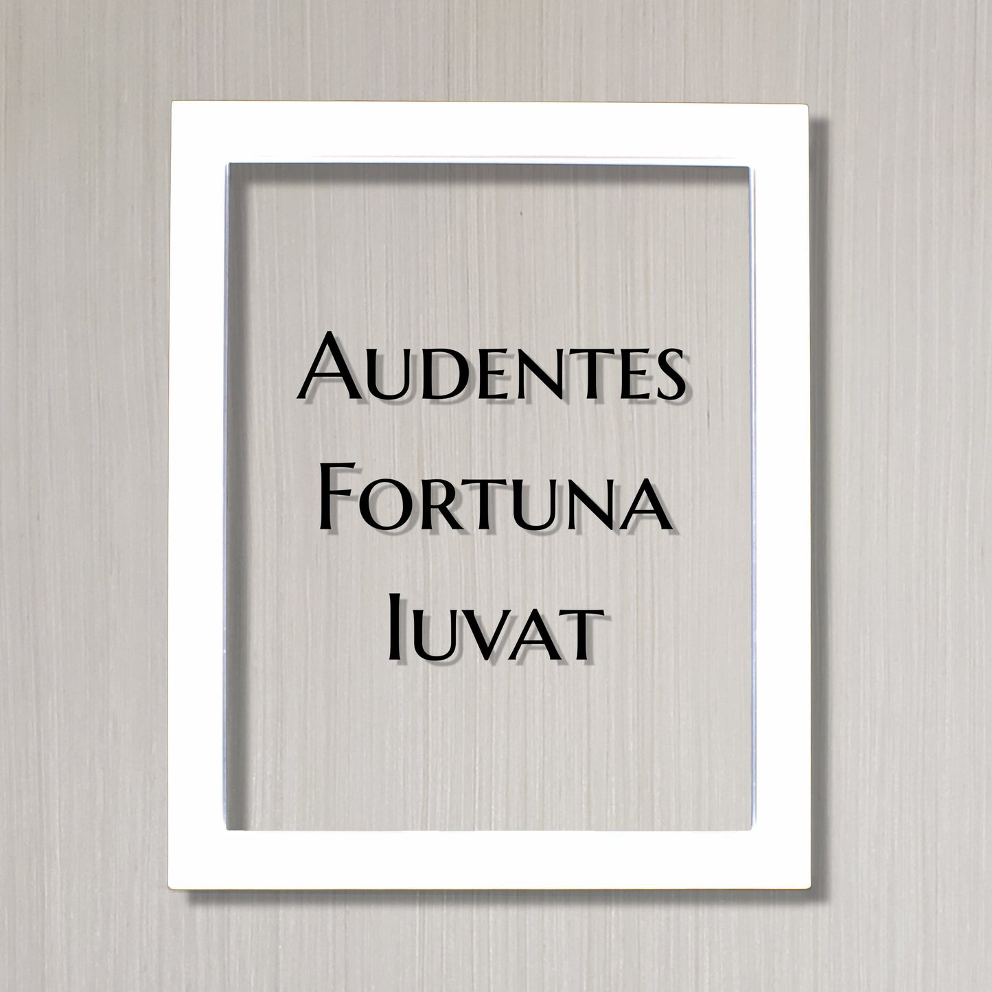 Audentes Fortuna Iuvat - Floating Quote - Latin Proverb - Fortune favors the bold - favors the daring - Courage Fearless Adventure Heroic