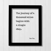 Lao Tzu - Floating Quote - The journey of a thousand miles begins with a single step - Travel Traveler Philosophy Taoism Philosopher Acrylic