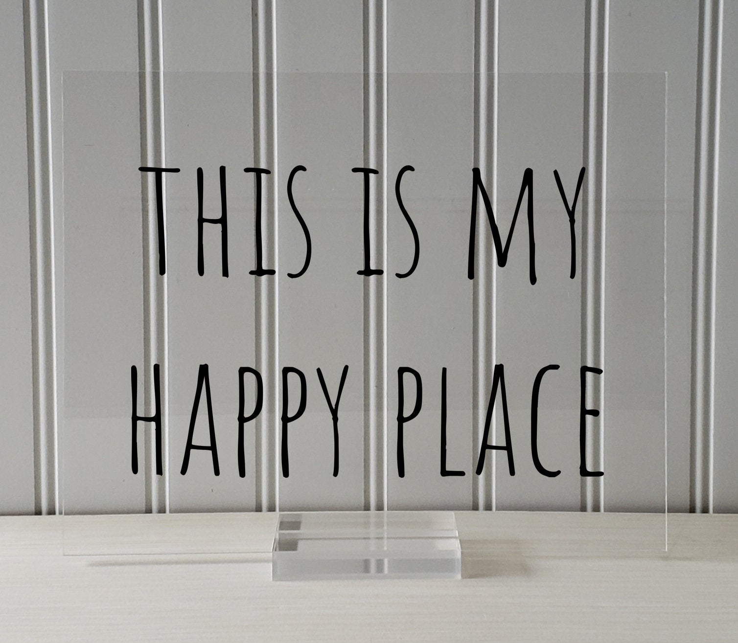 This is my Happy Place - Floating Quote - Happiness Motivation Inspiration Fun Sign Funny - Home Decor - Sign for my House - Favorite Place