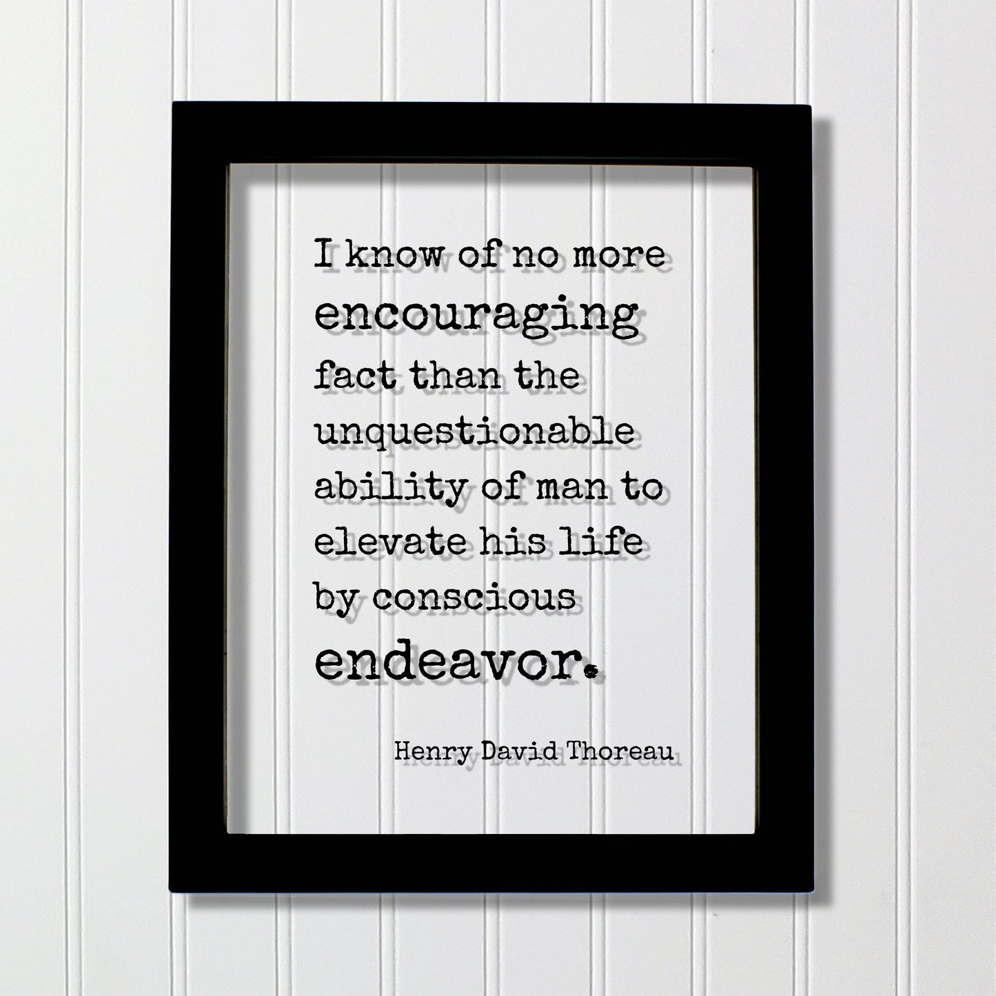 Henry David Thoreau - Quote - no more encouraging fact than the unquestionable ability of man to elevate his life by conscious endeavor
