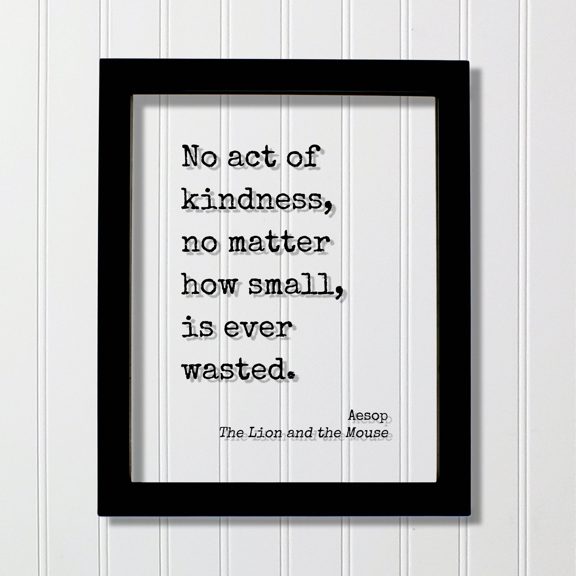 Aesop - The Lion and the Mouse - No act of kindness, no matter how small, is ever wasted - Be Kind Charity Sympathy Philanthropy