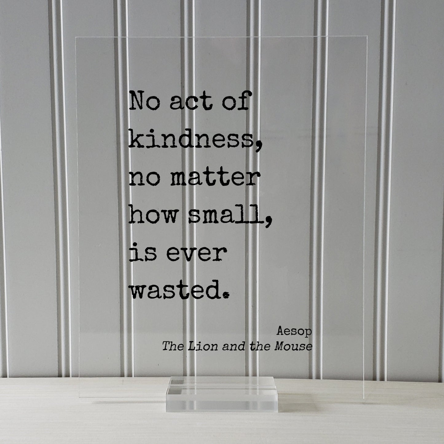 Aesop - The Lion and the Mouse - No act of kindness, no matter how small, is ever wasted - Be Kind Charity Sympathy Philanthropy