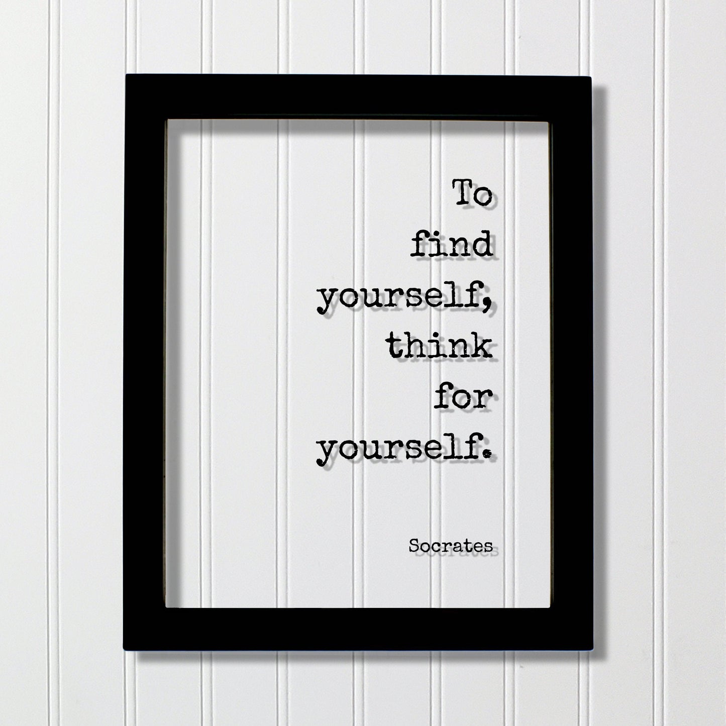 Socrates - To find yourself, think for yourself - Philosophy Teacher Academic Educator Instructor Tutor Coach Gift Thinking Thought