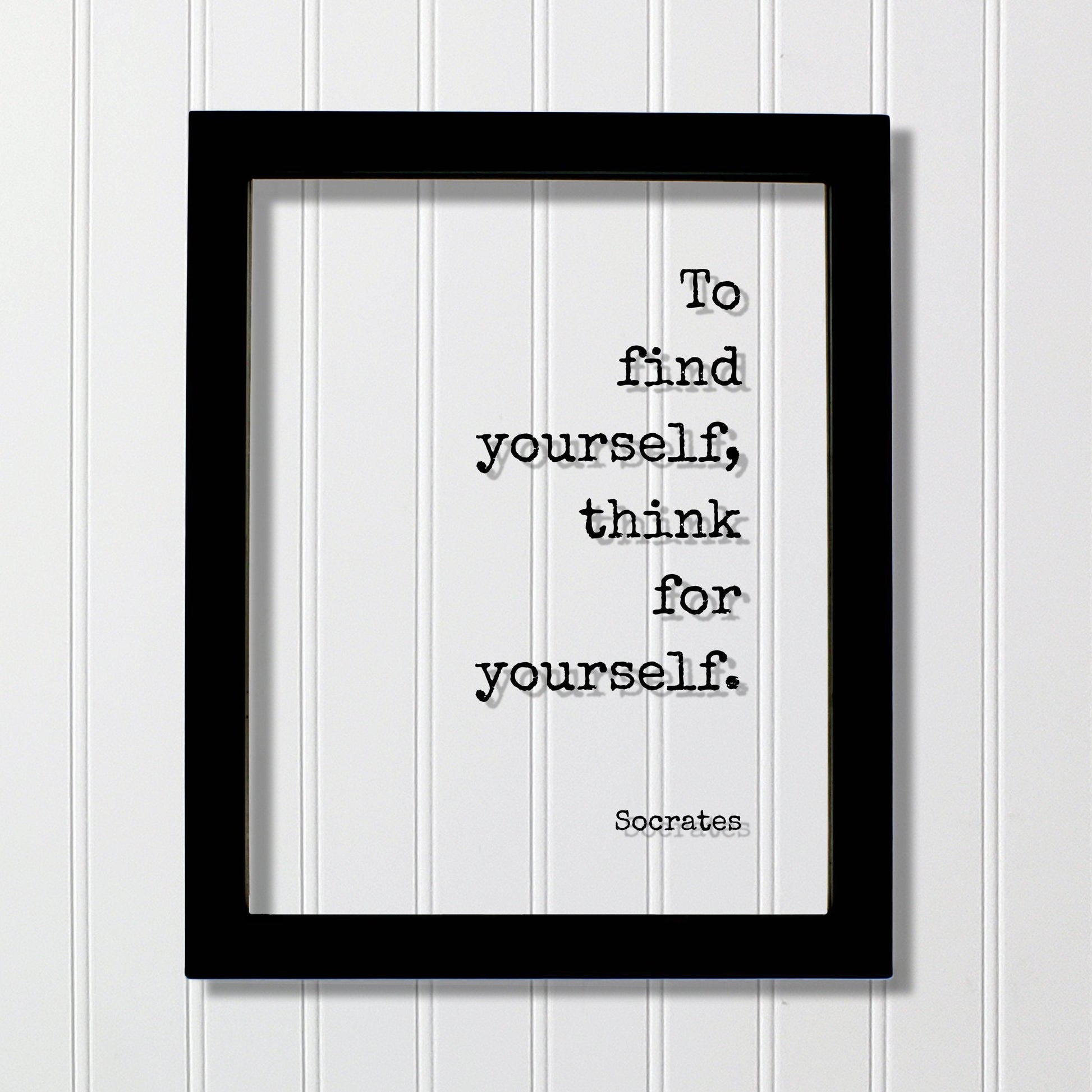 Socrates - To find yourself, think for yourself - Philosophy Teacher Academic Educator Instructor Tutor Coach Gift Thinking Thought