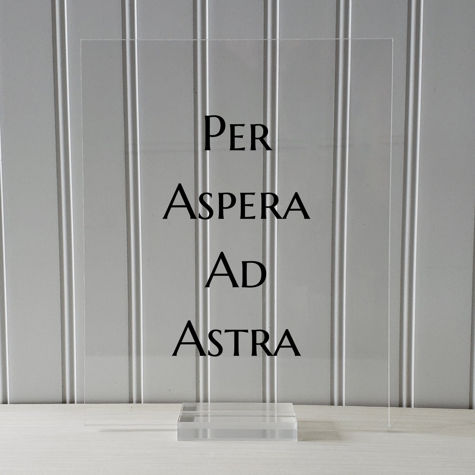 Per Aspera Ad Astra - Floating Quote - Latin Proverb - Through the thorns to the stars - Through hardship to the stars - Persevere Endurance