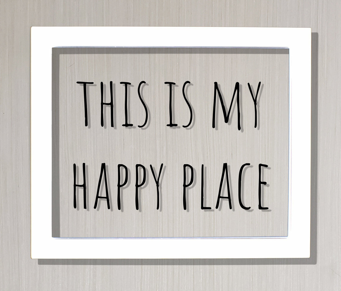 This is my Happy Place - Floating Quote - Happiness Motivation Inspiration Fun Sign Funny - Home Decor - Sign for my House - Favorite Place