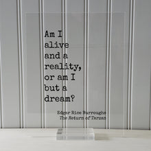 Tarzan - Edgar Rice Burroughs - Am I alive and a reality, or am I but a dream? -  The Return of Tarzan - Modern Minimalist The Burnt Branch