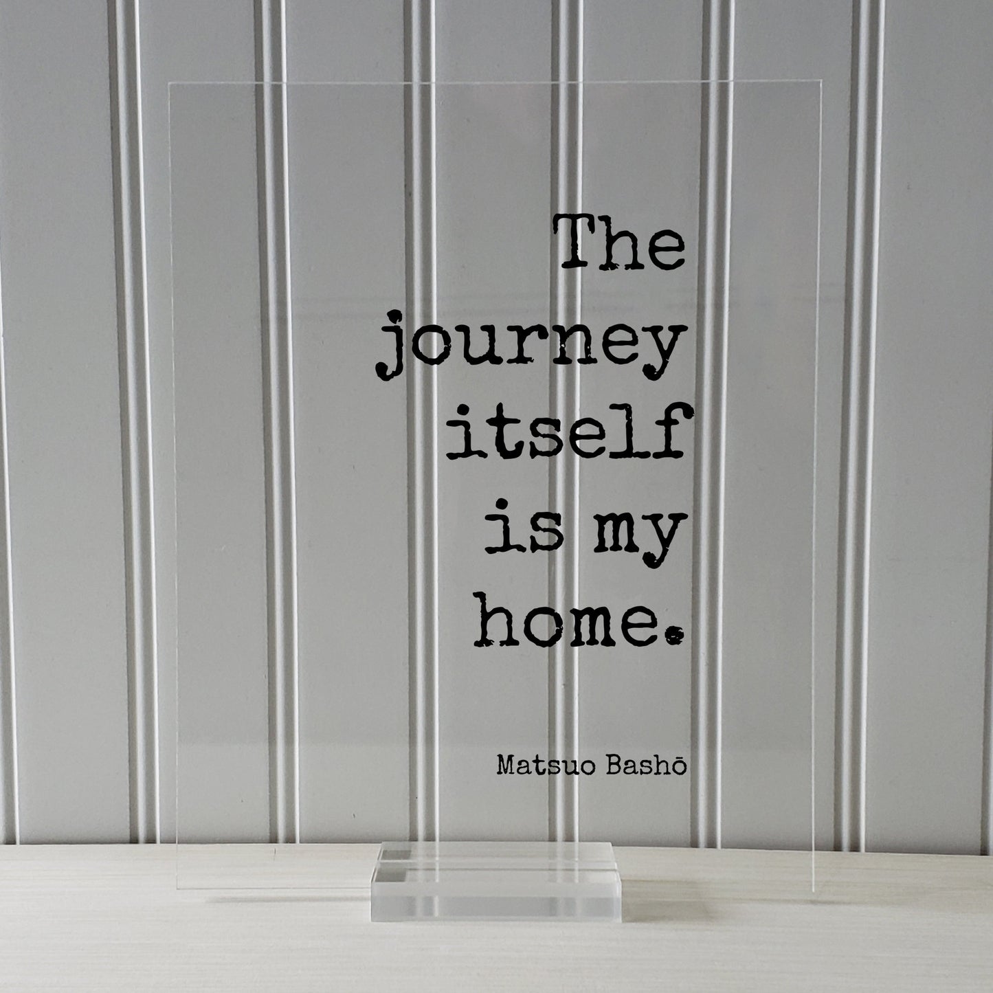 Matsuo Bashō - Floating Quote - The journey itself is my home - Traveling Traveler Explorer Adventure Adventurer Personal Experience Basho