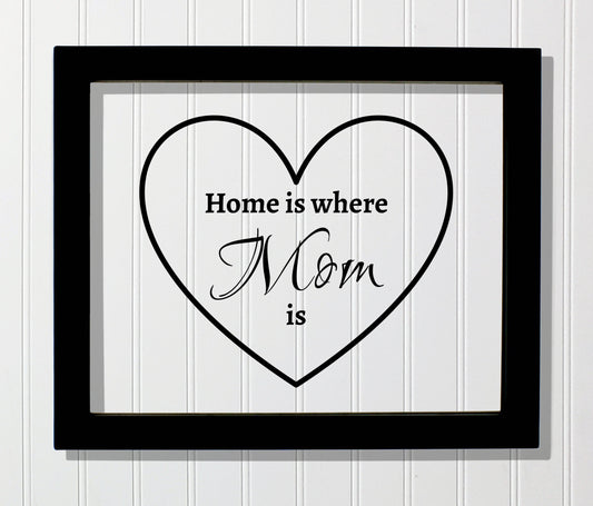 Home is where Mom is - Mother's Day - Mother Quote - Floating Quote - Mom Mommy - Gift for Mom's house Mother Day from Son Daughter